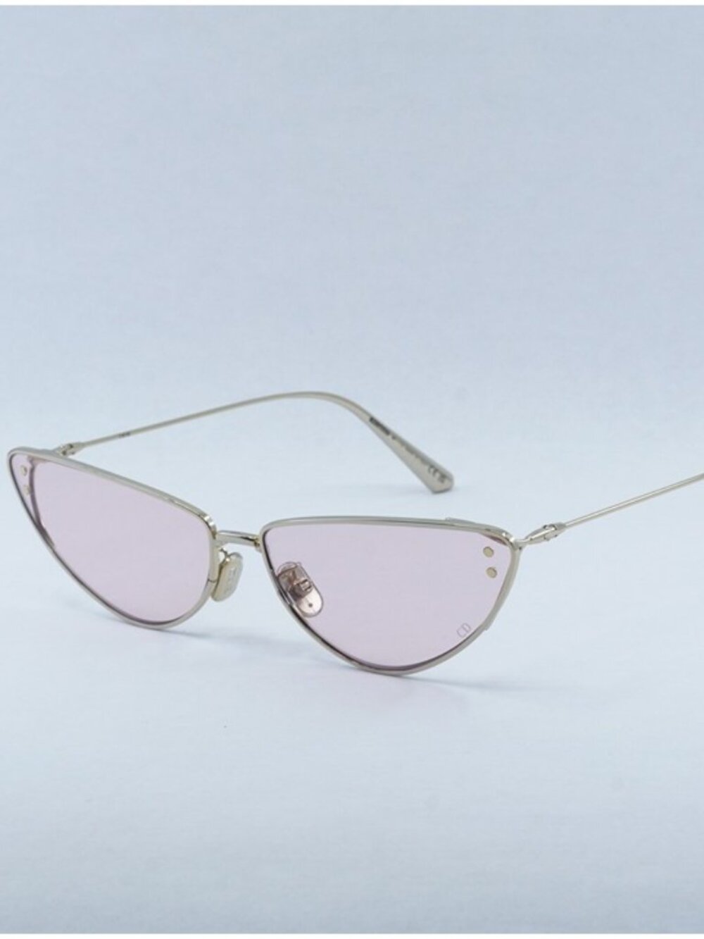 Dior MISSDIOR B1U B0O0 Sunglasses Gold Cat Eye Frame, Purple Lenses